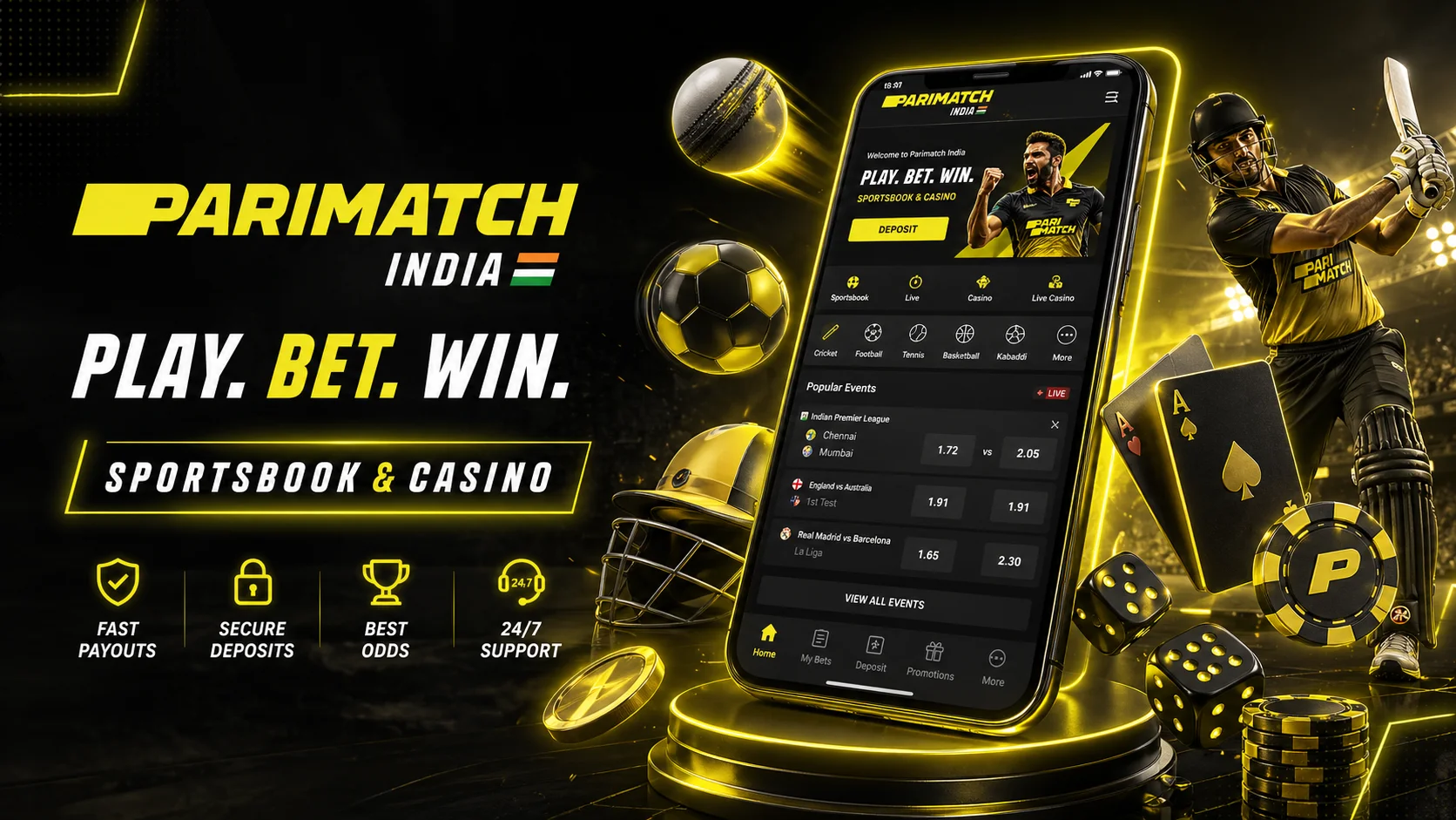 Parimatch India Casino — Play Bet Win