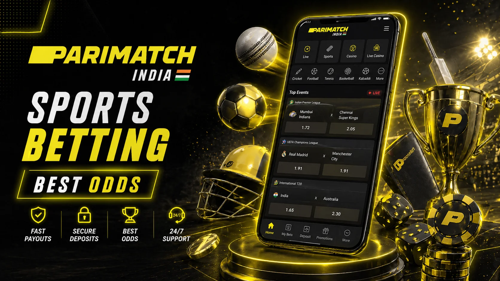 Parimatch India Sports Betting — Cricket IPL & 30+ Sports